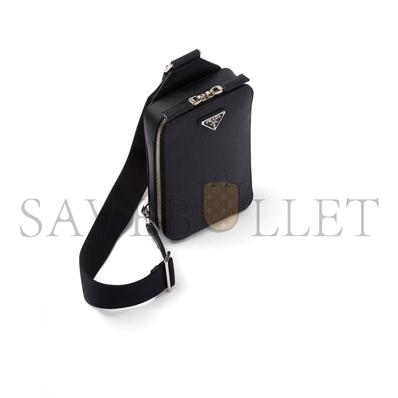 Pra*a brique saffiano leather bag 2vz106 (20*14*4cm)